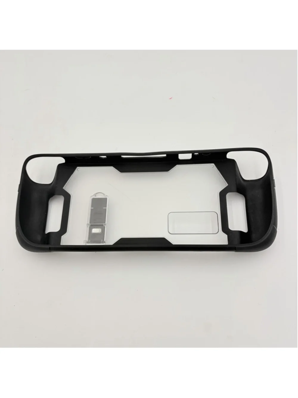 Nintendo Switch 2 Protective Grip Case Clear Back Kickstand Black Dockable